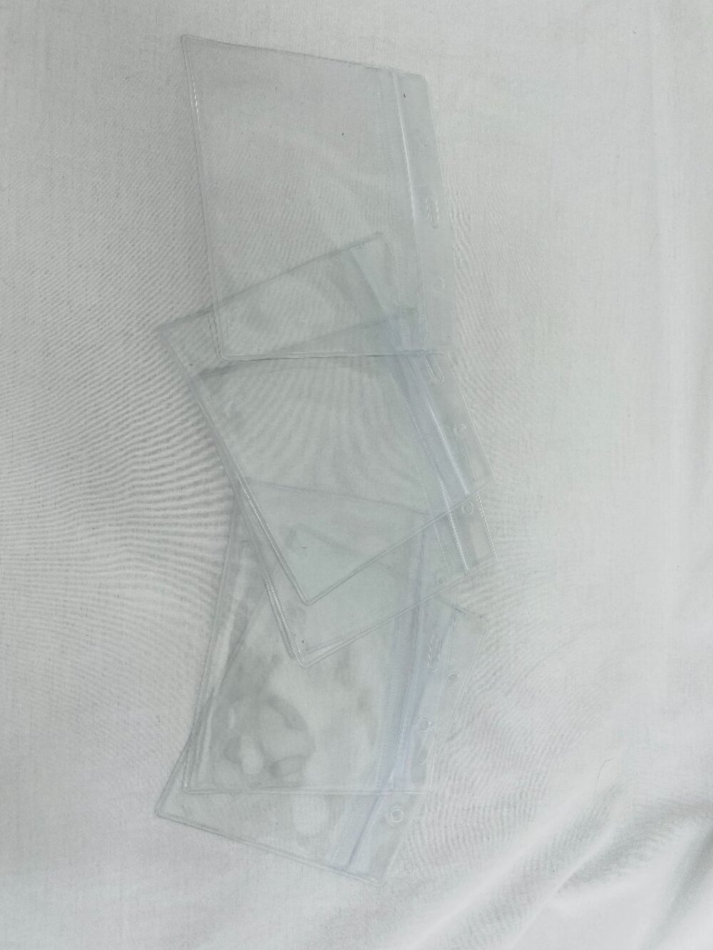 5 Clear Plastic Card or Badge Holders Sleeves